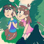 Monster Falls:  Mabel and Dipper