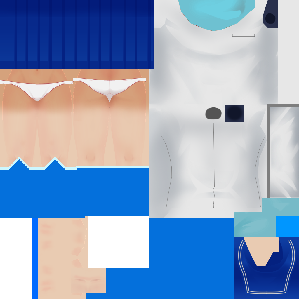 Sailor Mercury Uniform Texture by ImaginaryAlchemist