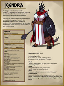Kendra Stat Sheet