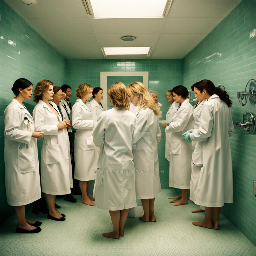 Medical Lab Staff Decontaminated Before Entering by MedicalMaiden on ...