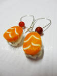 Sushi earring polymer clay by MilkyWayHandmade