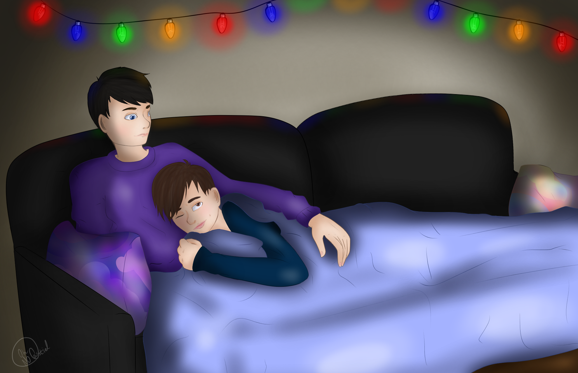 Merry Christmas! [phan cuddles]