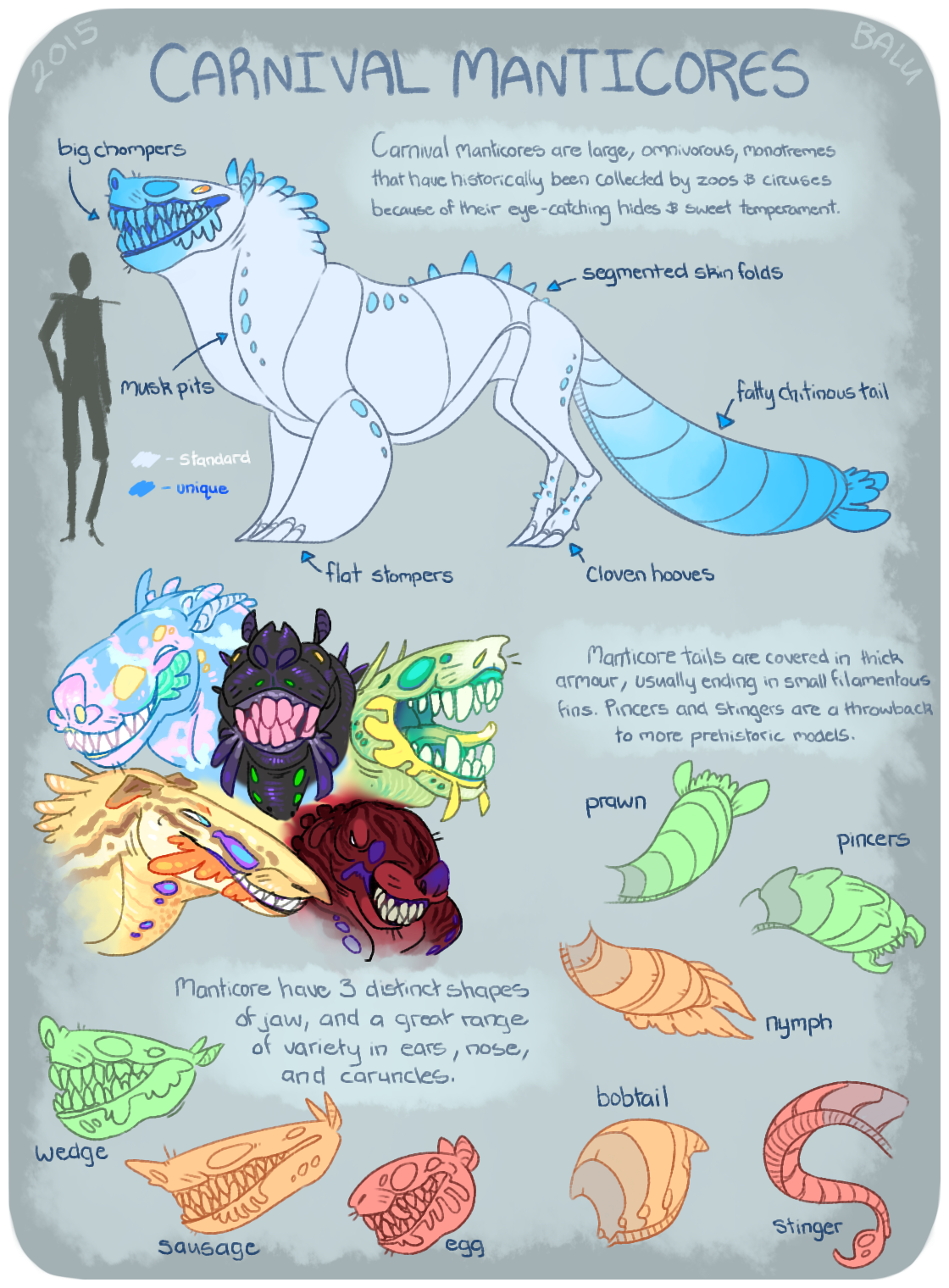 Carnival Manticore species sheet