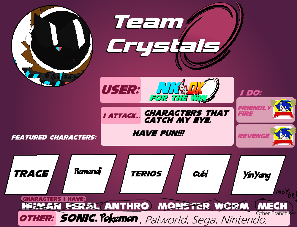 Team Crystals Custom Template. by NK64DX on DeviantArt