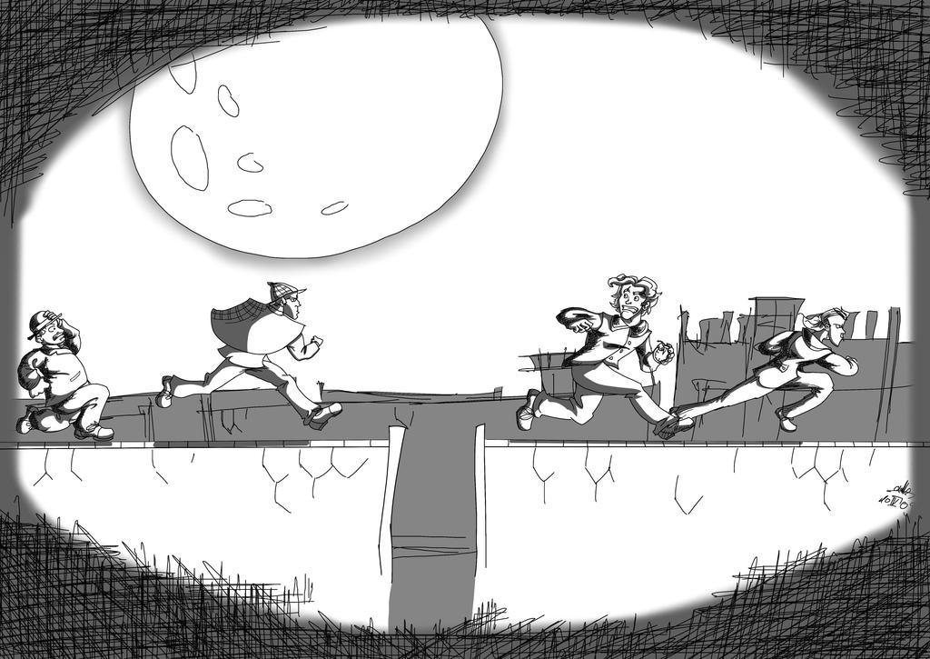 Rooftop Chase by SmaggTheSmug on DeviantArt
