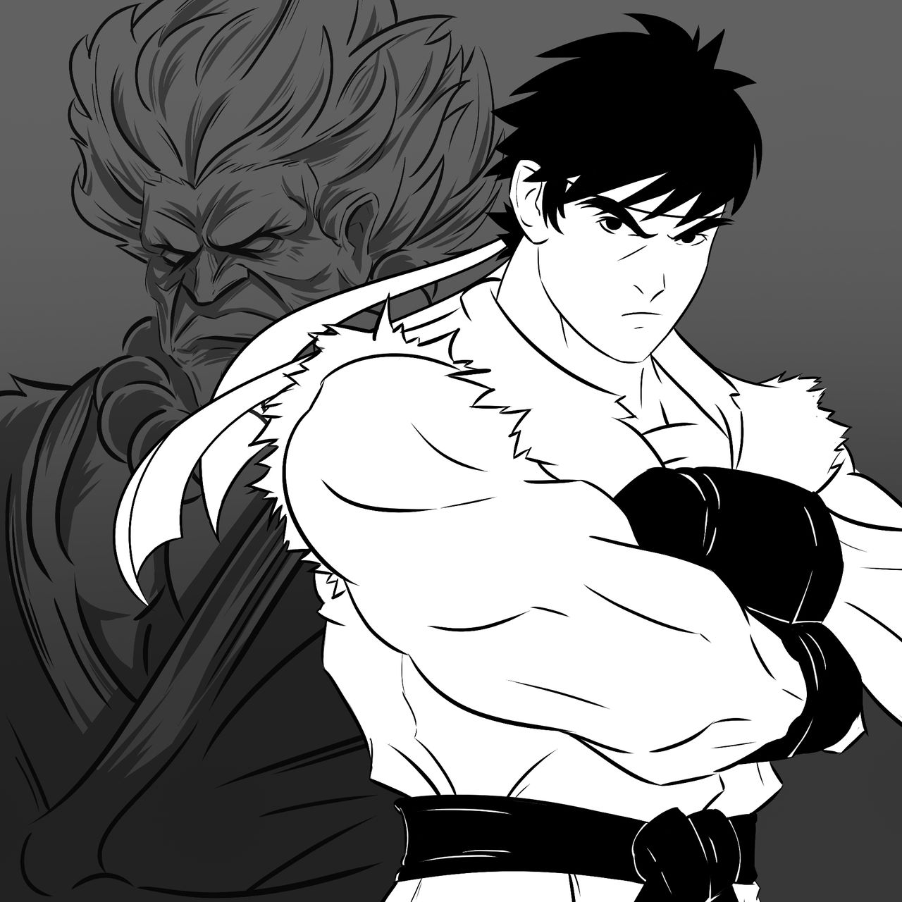 Akuma Ryu Rivalry Ryu VS Akuma by JEYKOART on DeviantArt