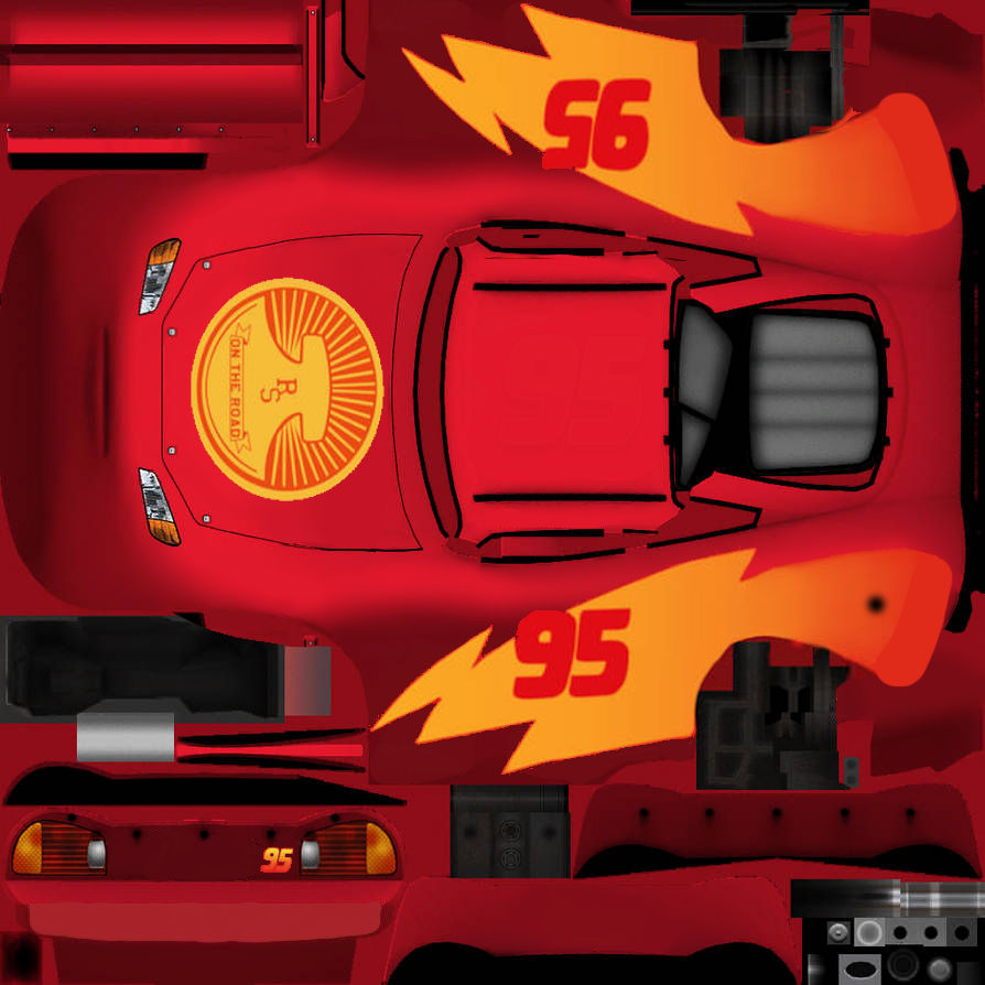 Deviantart Cars Texture Cars on the Road McQueen Texture (MN Wii) by elmoiscoo3 on DeviantArt