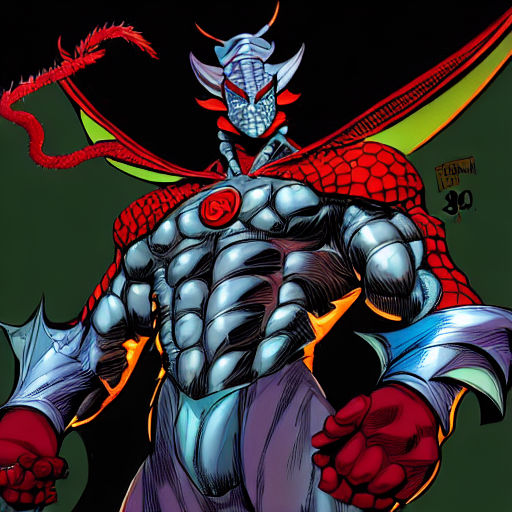 DragonMan (AI Generated Image 1) 'Comic Format' by Roth1000 on DeviantArt