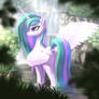 Celestia in the pond