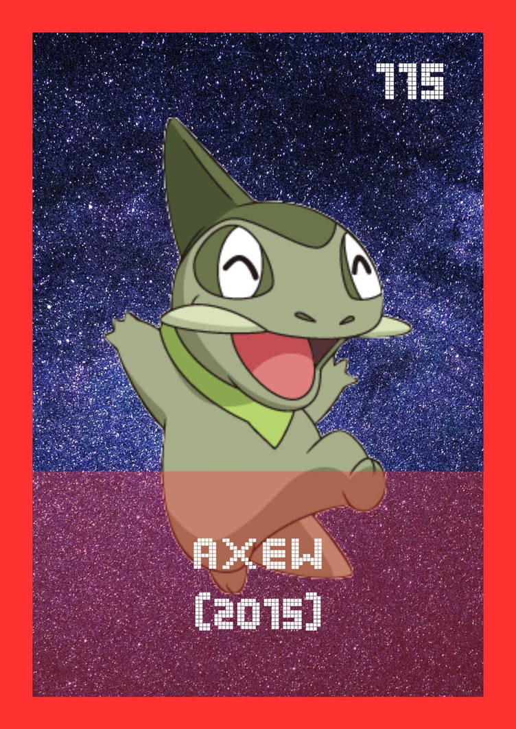 Axewchao Rito Deviantart Card 115: Axew by Ernie96 on DeviantArt