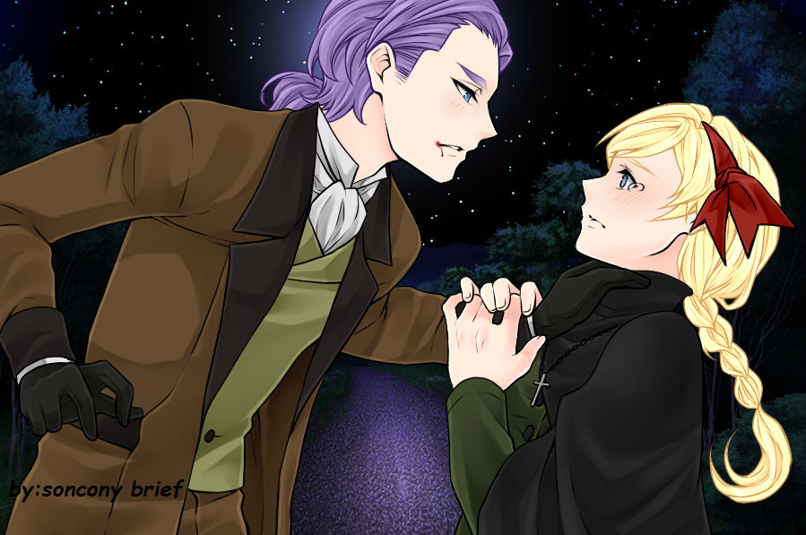 Trunks x marron -vampire 2 by sonconybrief1 on DeviantArt