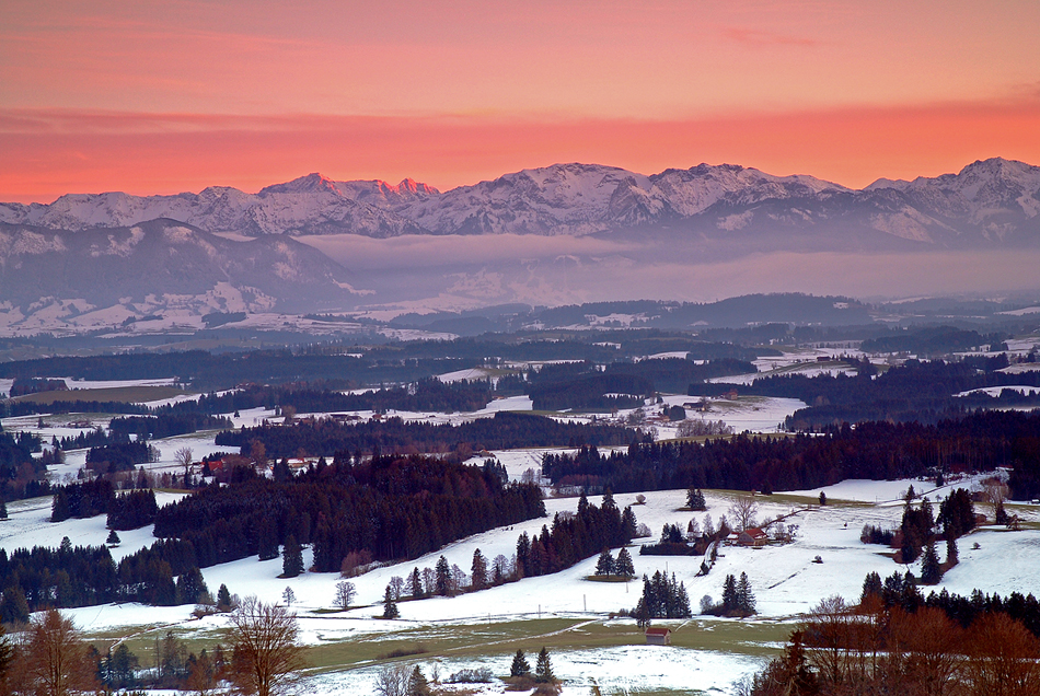 First snow in the Alps