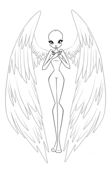 Lineart 5 'angel'