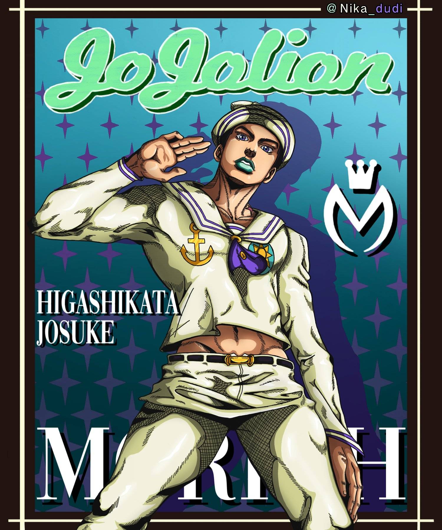Josuke First Design Josuke Higashikata in anime style. JoJolion anime by DudiNika on DeviantArt