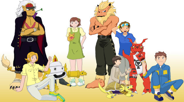 100 Digimon Characters--Yellow