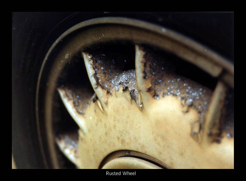 Rusted Wheel Support Rusted Wheel by CrimsonRed on DeviantArt