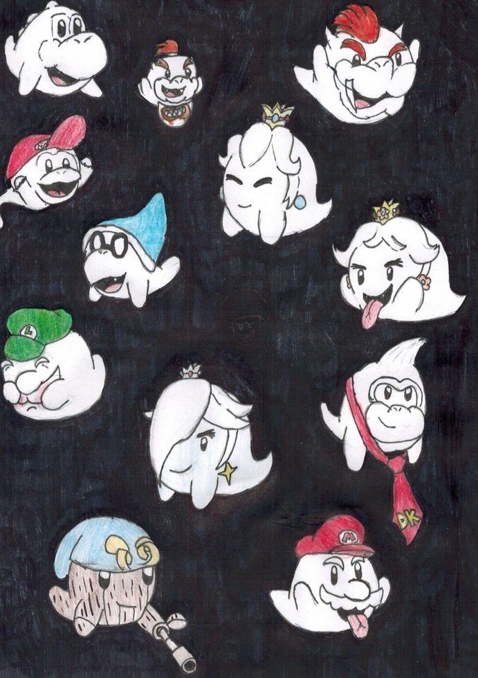 Boo Mushroom by GrandMasterMario on DeviantArt