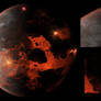 Lava Planet Matte Background