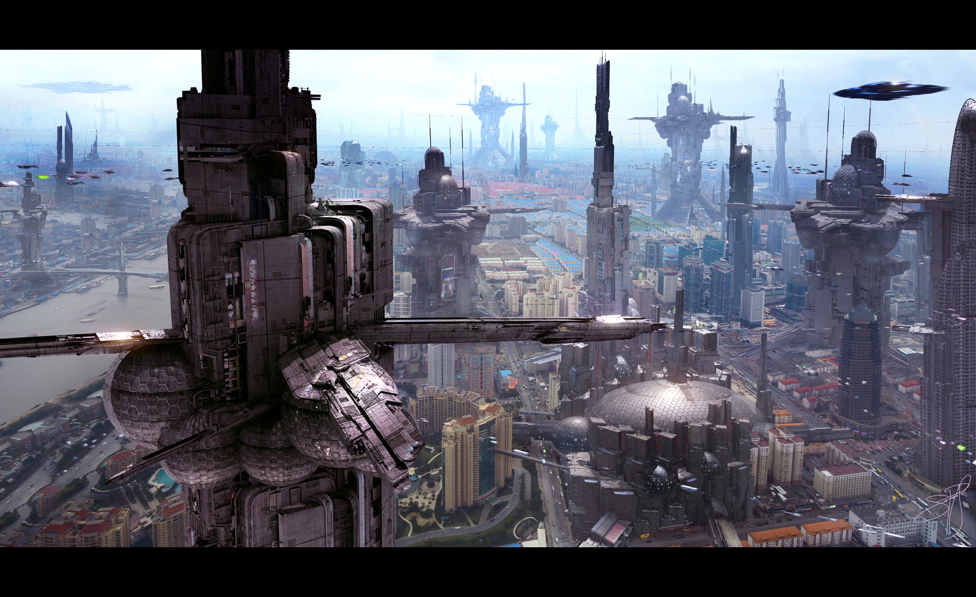 Deviantart Future Futuristic City 6 by Scott Richard by rich35211 on DeviantArt