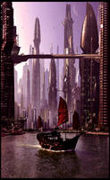 Futuristic City 7 Dusk