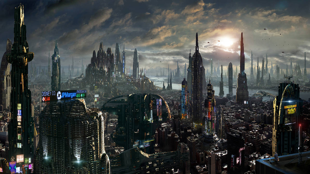 Deviantart Future Matte Painting Future City Amazing Facts by rich35211 on DeviantArt