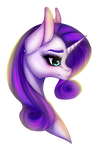 Rarity Portrait by TinyTeaDrinker