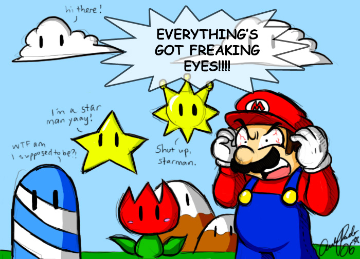Mario - THE EYES... by ojamajodoremidokkan on DeviantArt