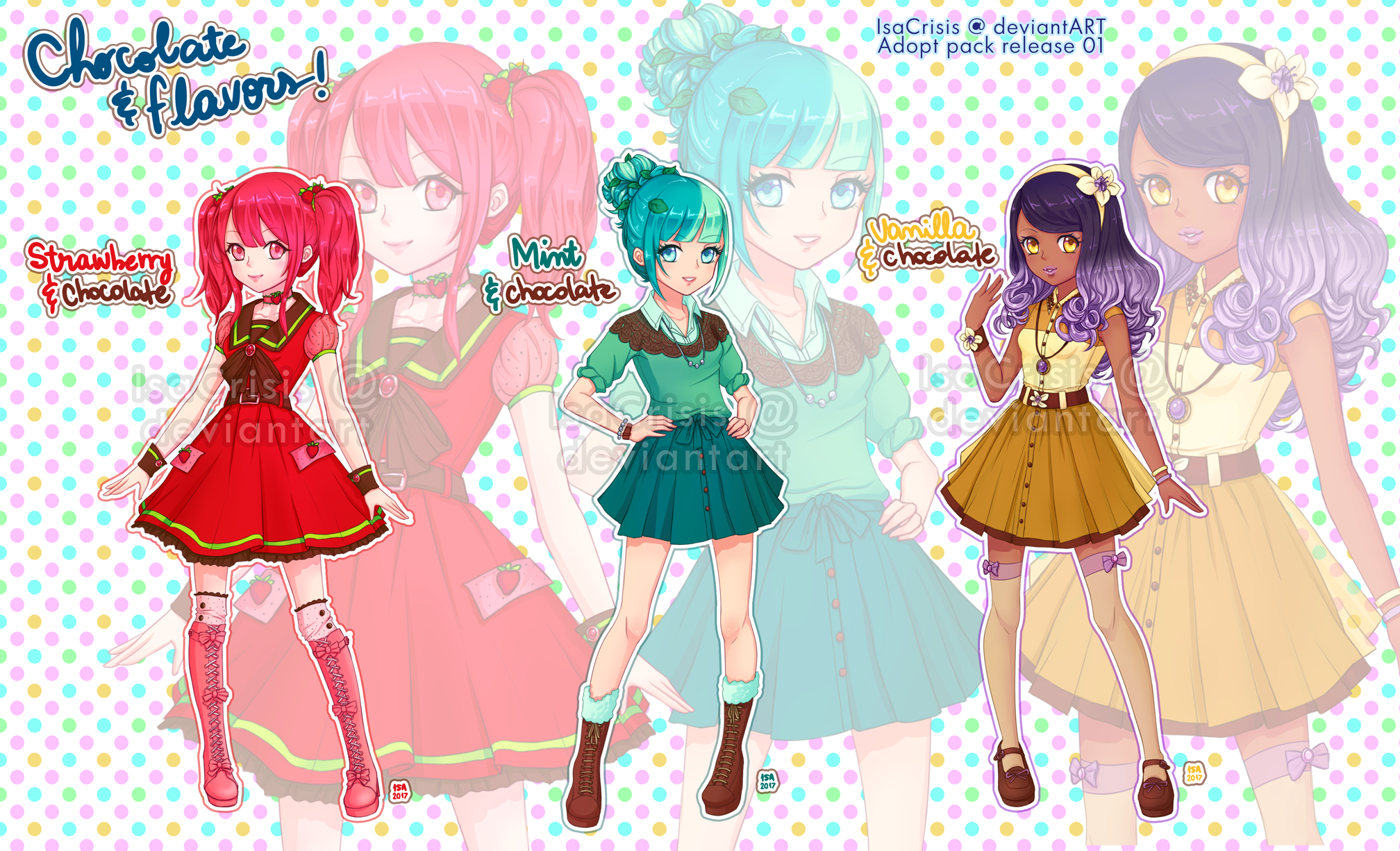 [CLOSED] Chocolate and Flavors Adoptables!