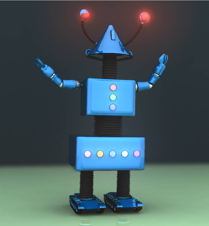 Blue Robotto Blue Robot design BPCH1 by fossilsliveforever on DeviantArt