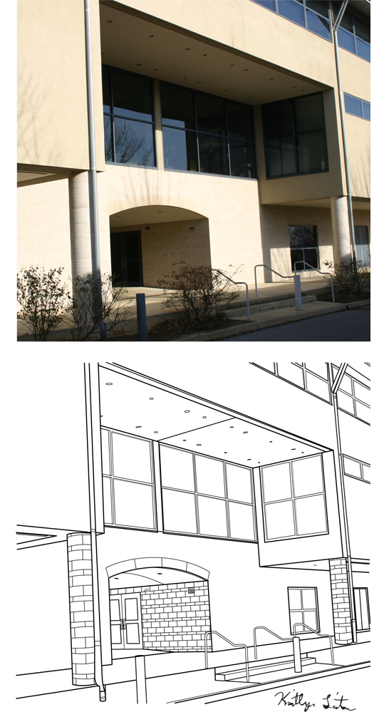 Back of Library Line Art by fartoolate on DeviantArt