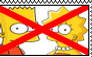 Anti - Bart X Lisa stamp