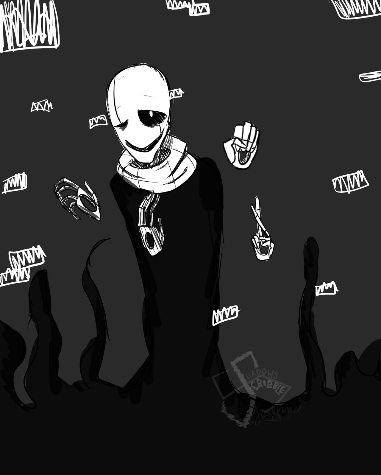 Undertale - Gaster by Scriblotixsketchex on DeviantArt
