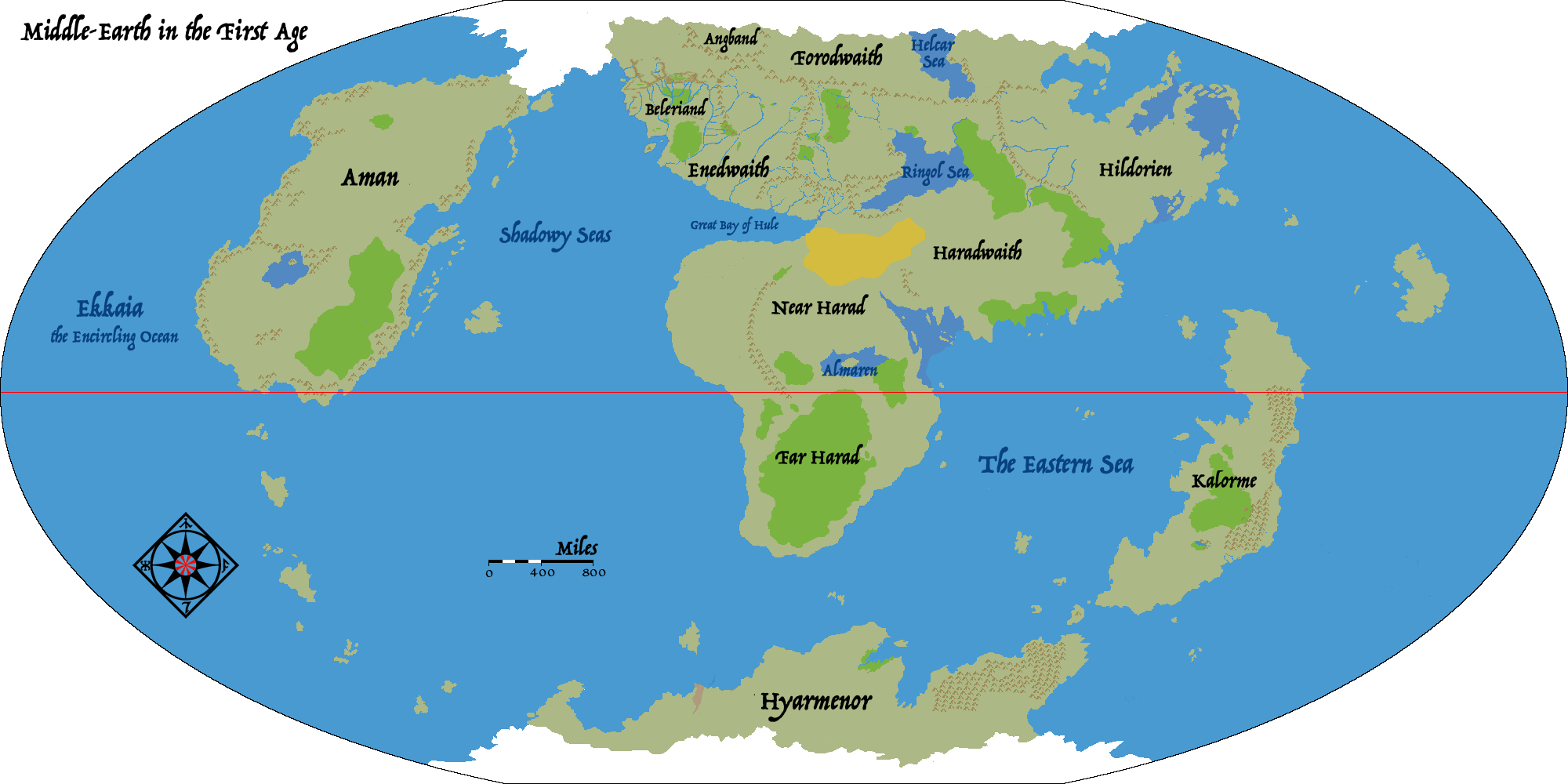 middle earth full map