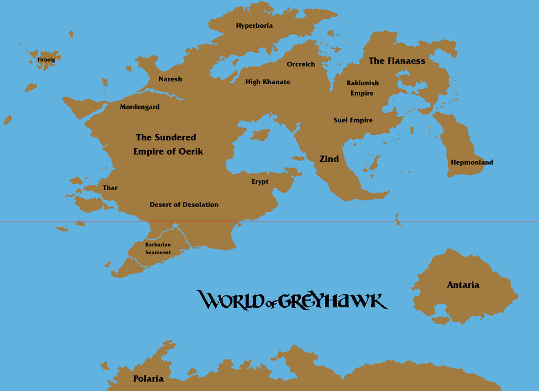 Greyhawk The World of Greyhawk by Grimklok on DeviantArt