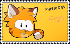 Puffle cat Fan (Stamp)