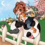 Having fun on the farm