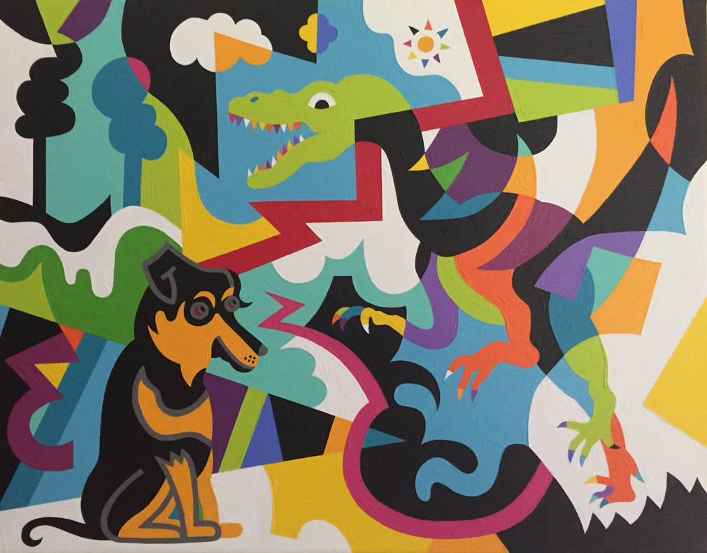 Dog and Raptor by Koerie on DeviantArt