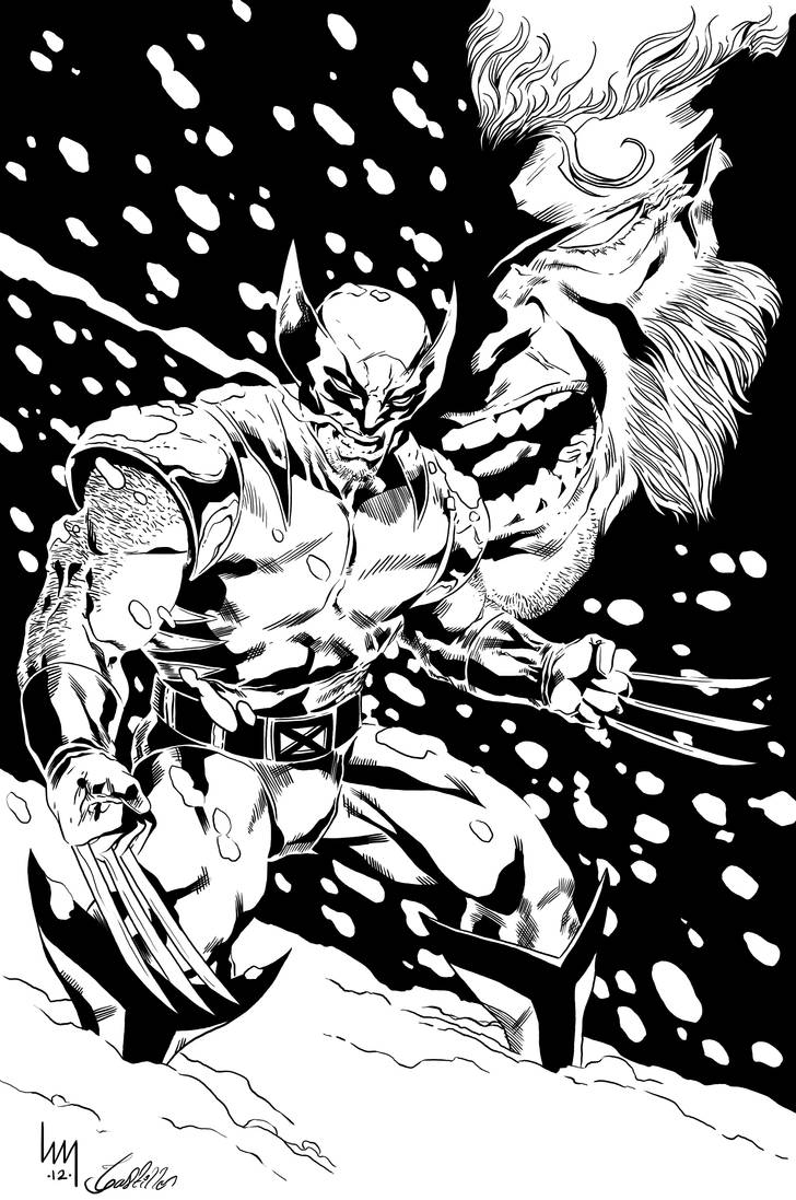 Wolverine Inking Wolverine Ink #1 by Digital-INKZ on DeviantArt