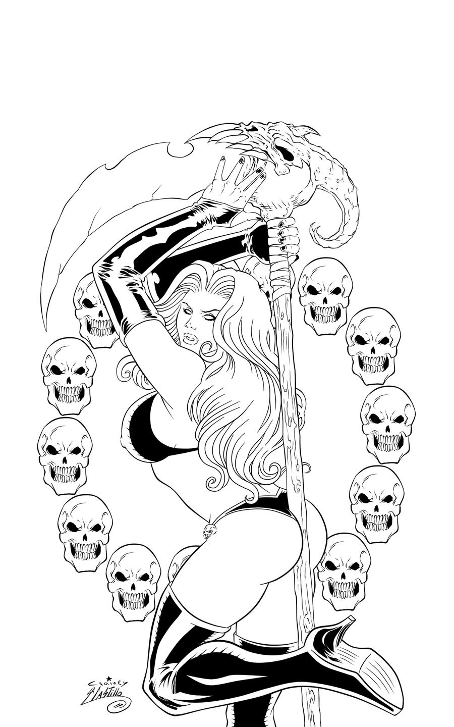 Death Ink Deviantart Sexy Lady Death Ink #1 by Digital-INKZ on DeviantArt