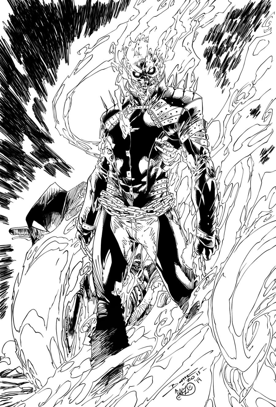 Ghost Rider Black Ink Ghost Rider Johnny Blaze Ink by Digital-INKZ on DeviantArt