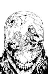 Red Hood and the outlaws #16 cover ink