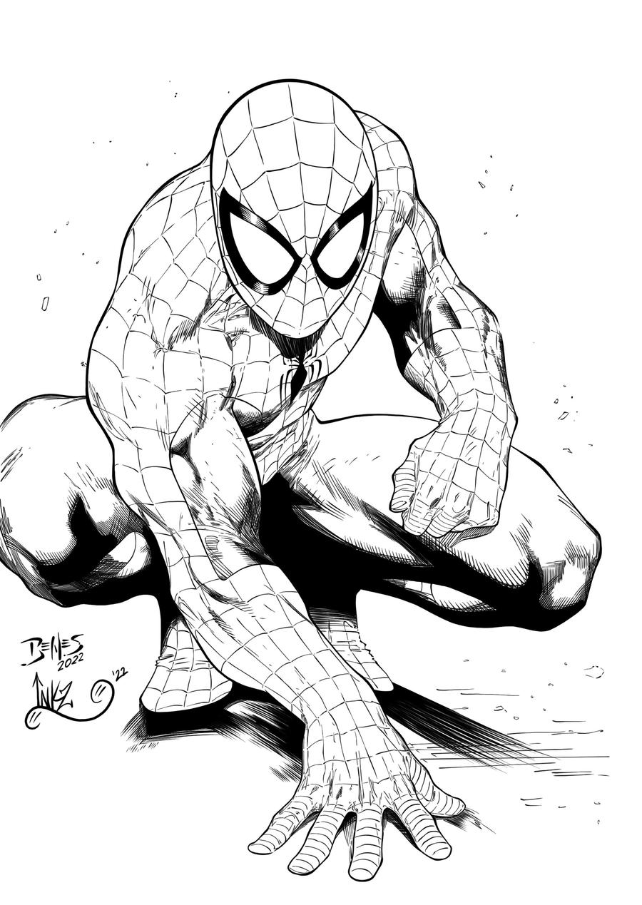Spider-Man sketch pen ink by StGro on DeviantArt