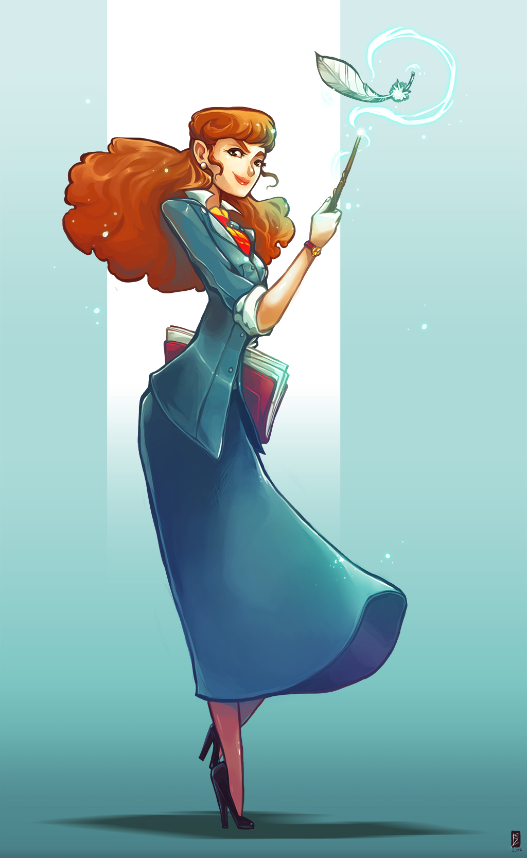 Hermione (adult) - Wingardium leviosa by oOCherry-chanOo on DeviantArt Hermione (adult) - Wingardium leviosa by oOCherry-chanOo on DeviantArt