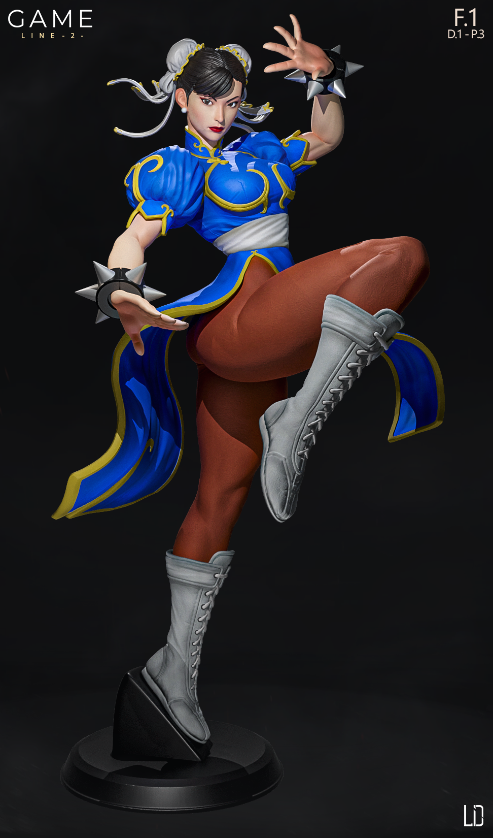 Chin Li Modelo Chun Li - 3D Print by LD3DArt on DeviantArt