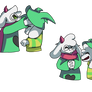 Asriel and Ralsei