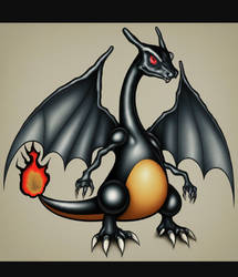 Rare shiny Charizard Pokemon