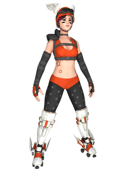 Super Monday Night Combat  - Rollergirl default