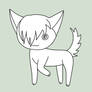 Emo wolf hound base PNG