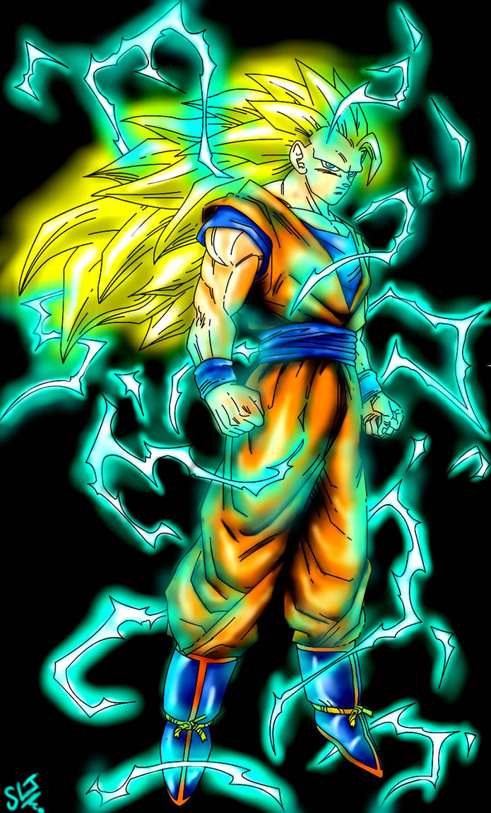 Goku ssj3 (dragon ball Z) power up ..final version by gossj10