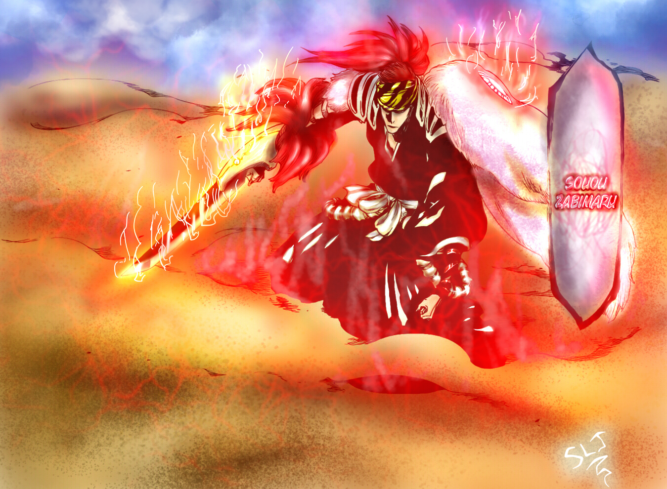 bleach renji abarai new and complete bankai (564)